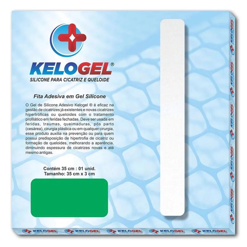 Kit 1 - 1 Par Ades. Areolar + 1 Fita Silicone 35cm Kelogel