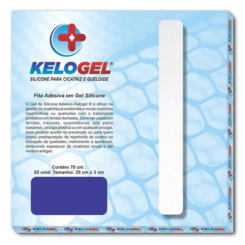 Kit 9 - 1 Fita Silicone 50cm + 1 Fita Silicone 70cm Kelogel