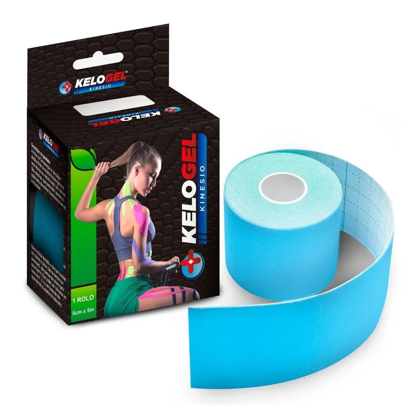 Fita Kinésio Tape Bandagem Elás. Kelogel Premium 5cmx5m 3un