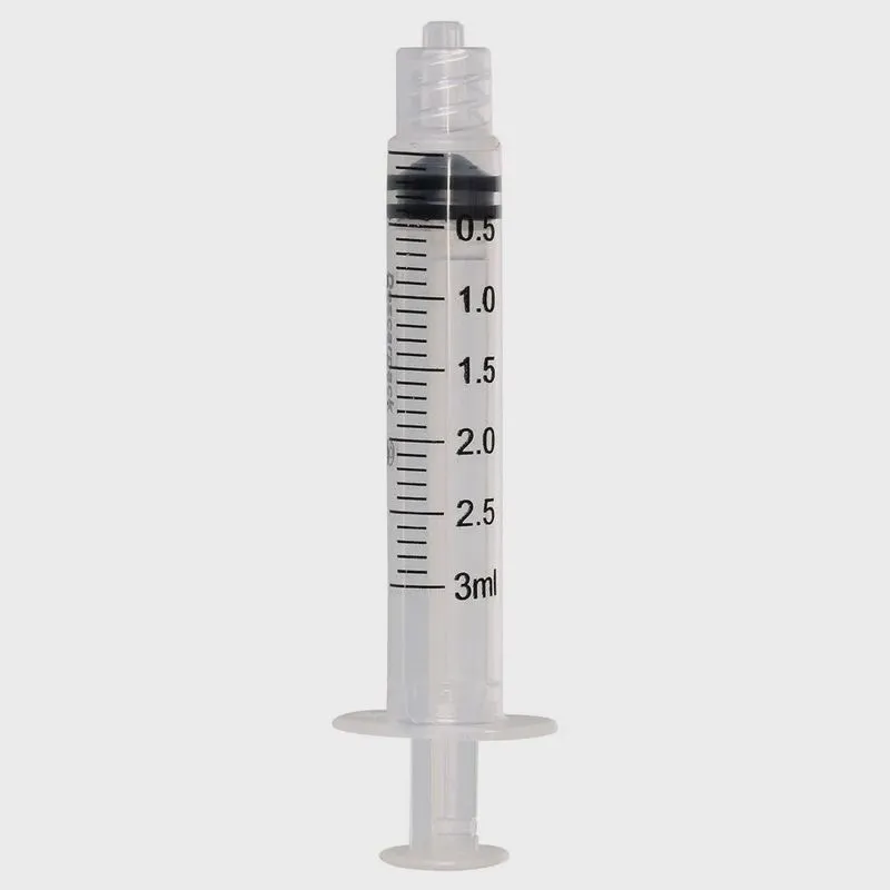 Seringa 3ML sem agulha bico luer lock kit 400UN descarpack
