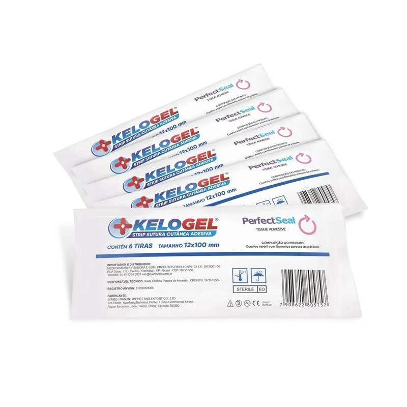 Sutura Cutânea Ponto Falso Kelogel Strip 12Mmx100Mm 30Un