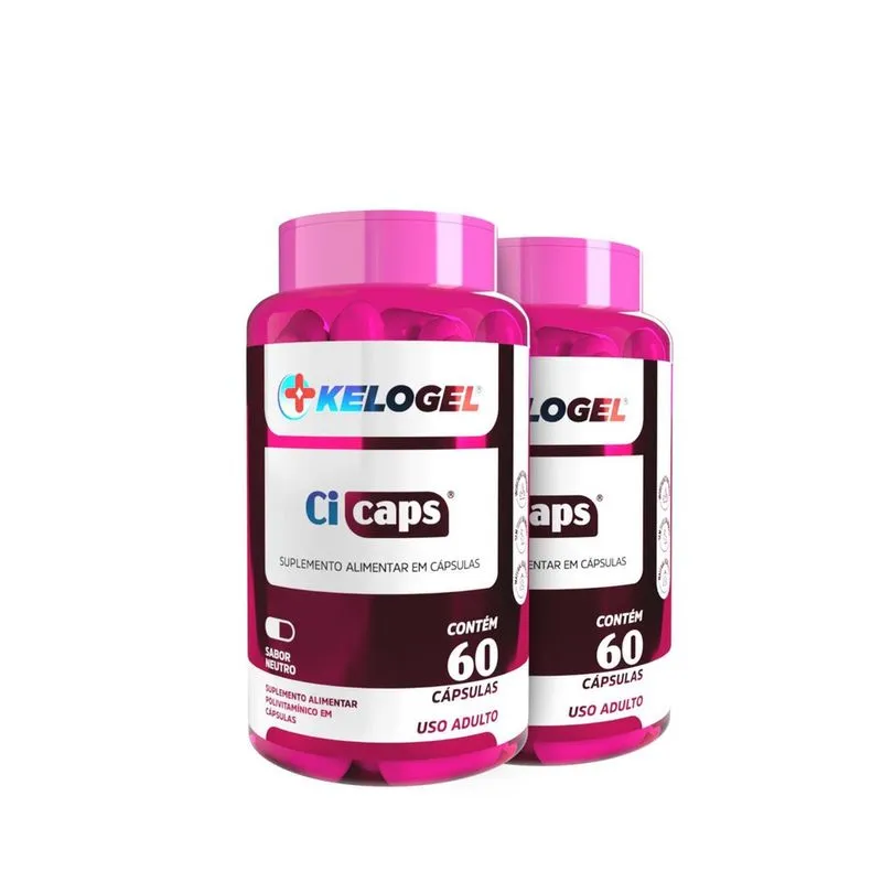 Cicaps Polivitamínico Para Cicatrização 120 Caps Kelogel