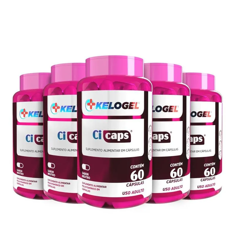 Cicaps Polivitamínico Para Cicatrização 300 Caps Kelogel