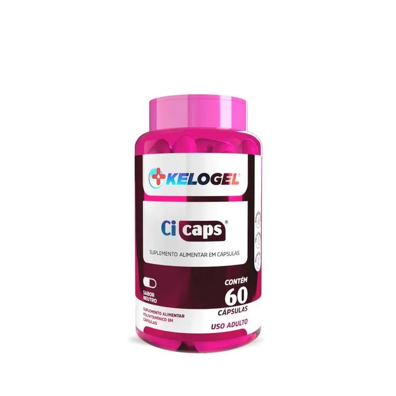 Cicaps Multivitamínico Para Cicatrização 60 Caps Kelogel
