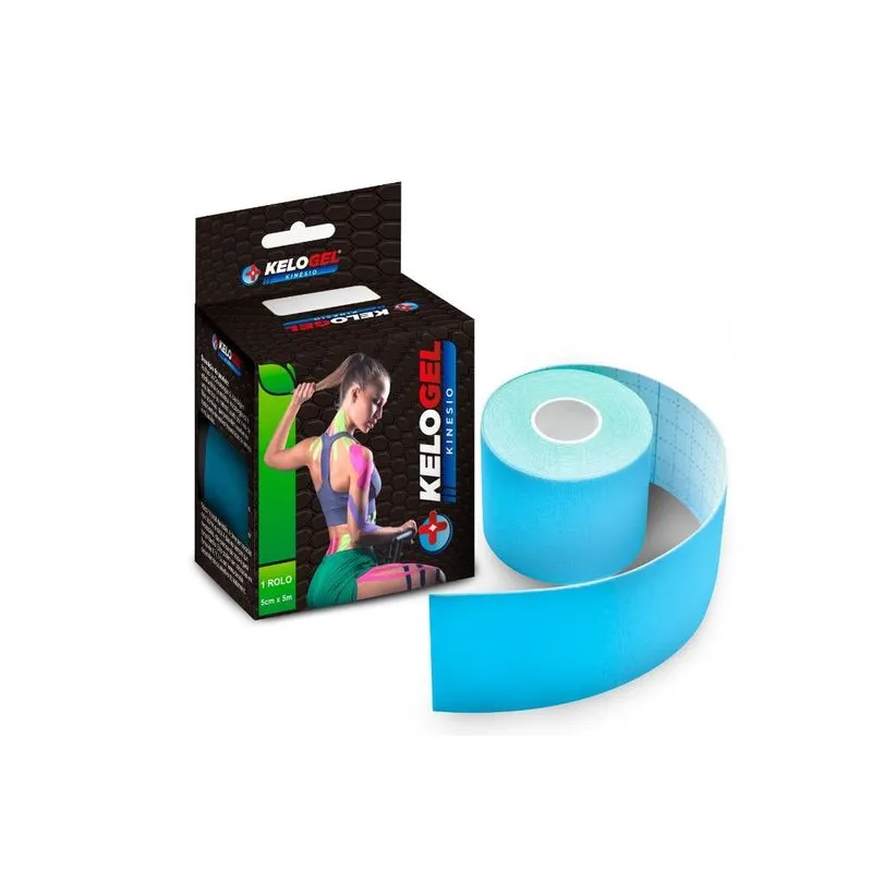 Bandagem Elástica Adesiva Fisioterapia Muscular Kelogel 5un