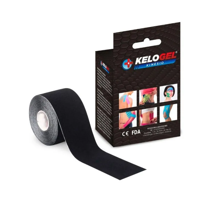 Bandagem Elástica Adesiva Fisioterapia Muscular Kelogel 5un