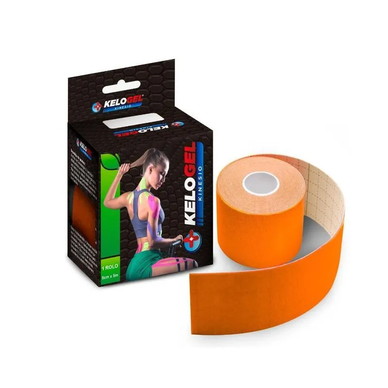 Bandagem Elástica Adesiva Fisioterapia Muscular Kelogel 5Un