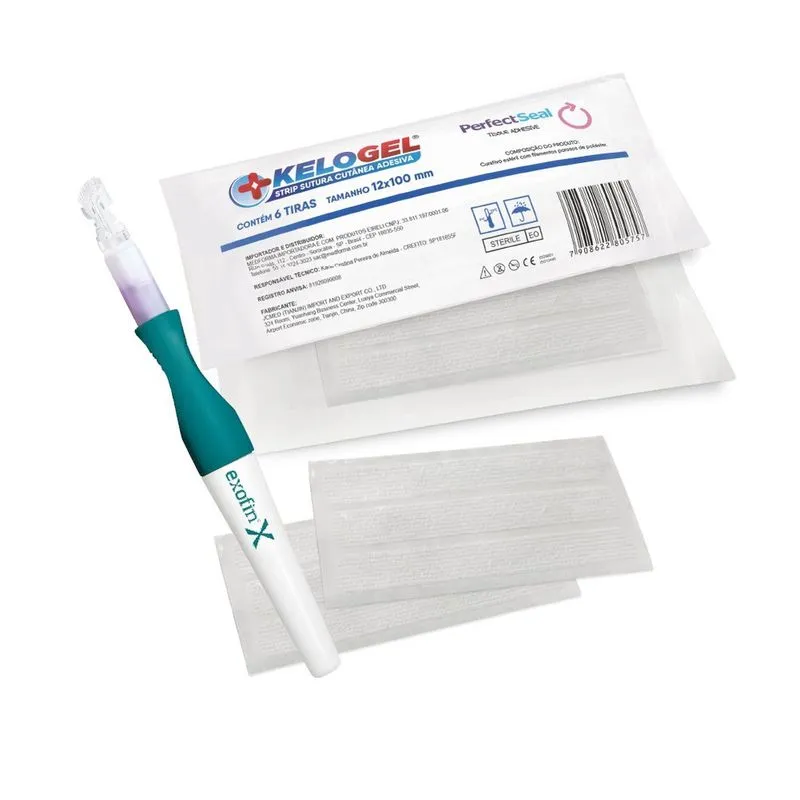 Kit cola cirurgica para pele exofin pen 1ML + 60CM steristrip