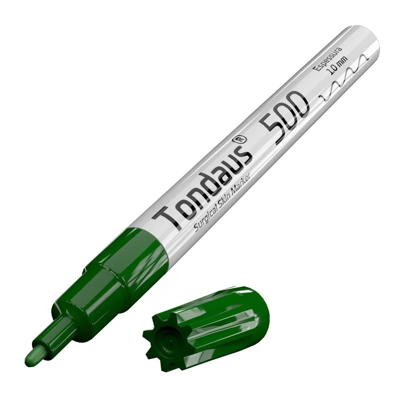 Caneta Marcação Cirúrgica 1.0mm Cor Verde 01un Tondaus 500
