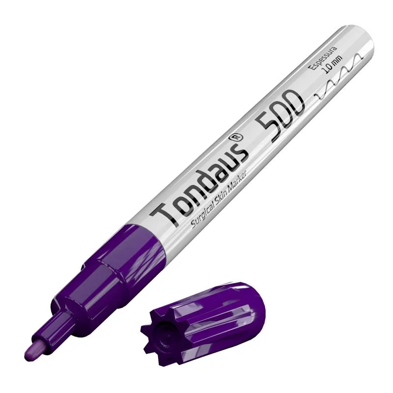 Caneta Marcação Cirúrgica 1.0mm Cor Roxo 01un Tondaus 500