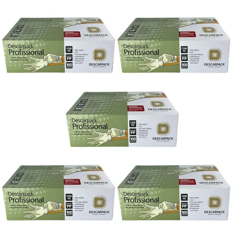 Kit Luva Procedimento Não Cirúrgico Látex Pó Descarpack