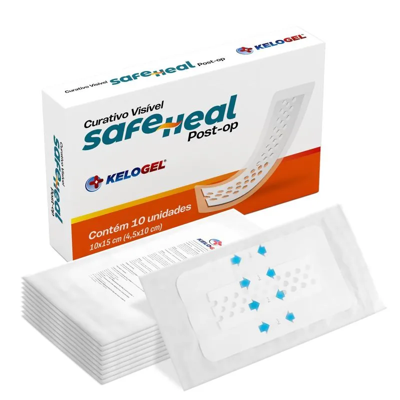 Curativo Visível Safeheal Post-op 10x15(4,5x10) 30un Kelogel