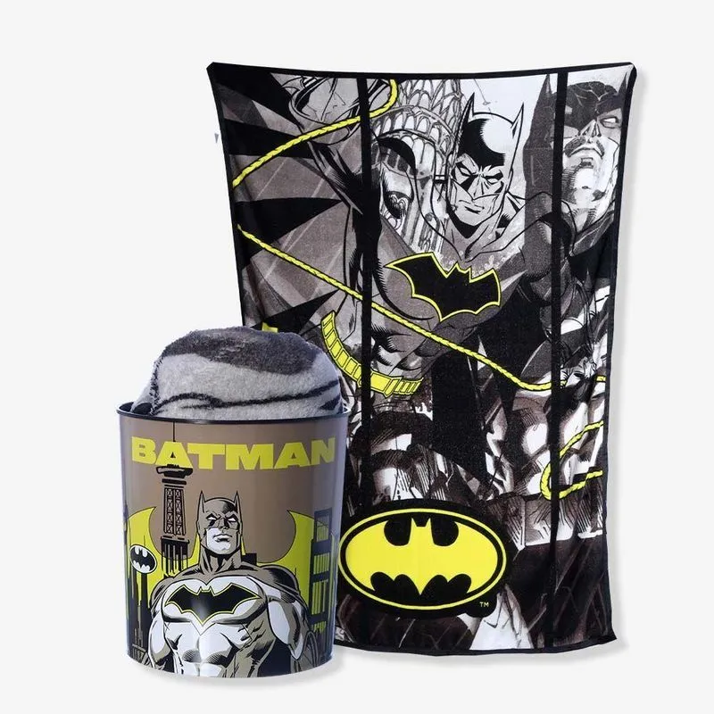 Kit Manta Com Balde Batman Dc Comics