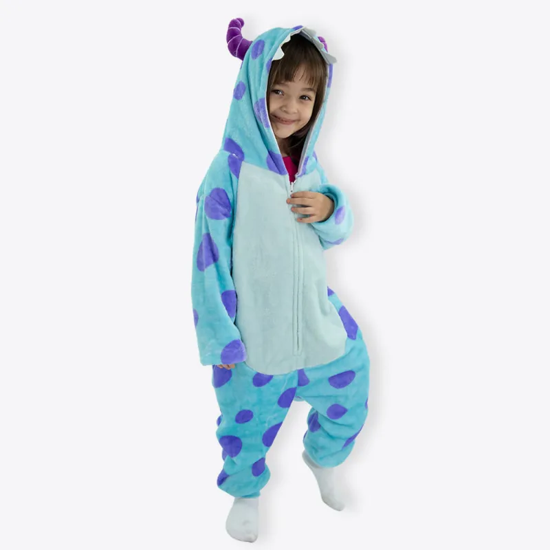 Macacão Kigurumi Infantil de 9 a 10 Anos Sullivan Monstros SA – Disney