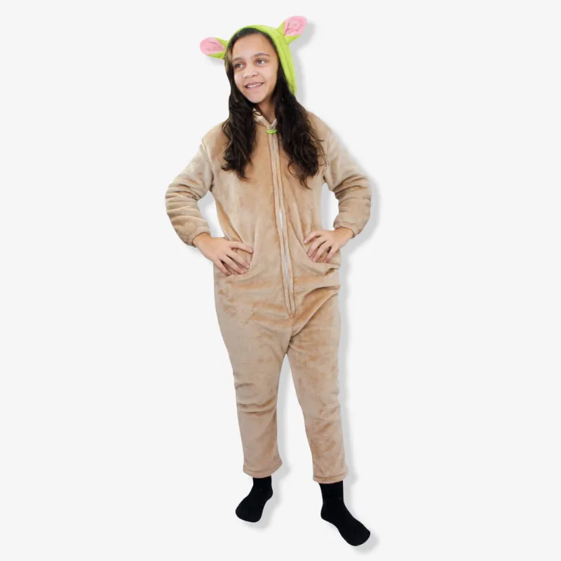 Macacão Kigurumi Infantil de 9 a 10 Anos Grogu Baby Yoda - The Mandalorian