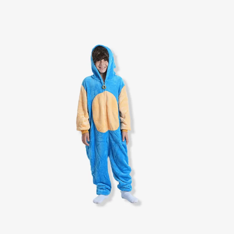 Macacão Kigurumi Infantil de 3 a 4 Anos Sonic