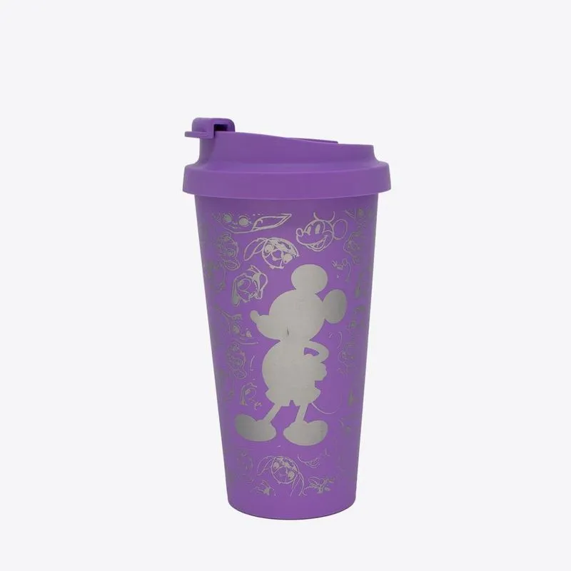 Copo Disney 100 Anos 500ml Plástico Tampa Silicone