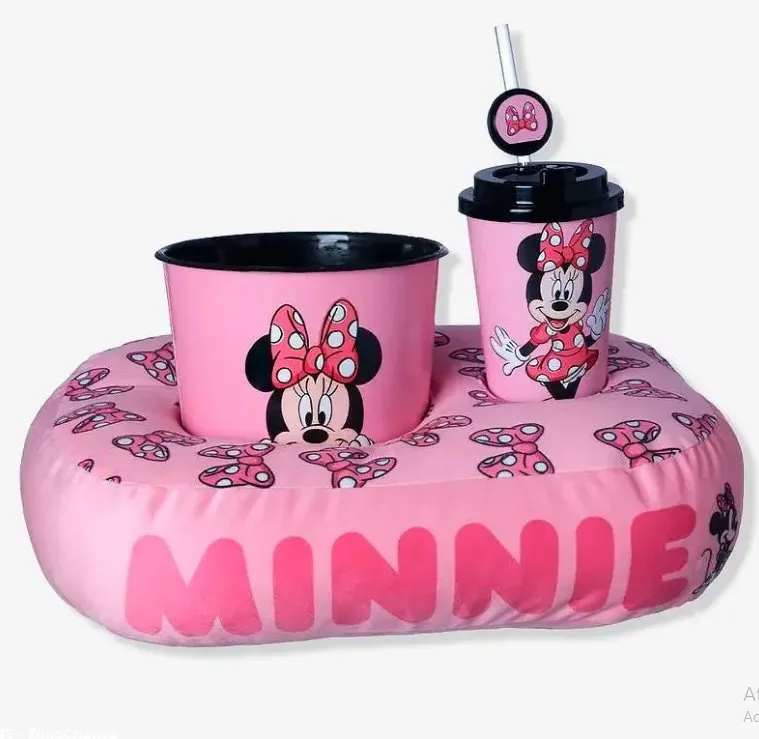 KIT ALM PIPOCA INFANTIL MINNIE - Manaia Presentes