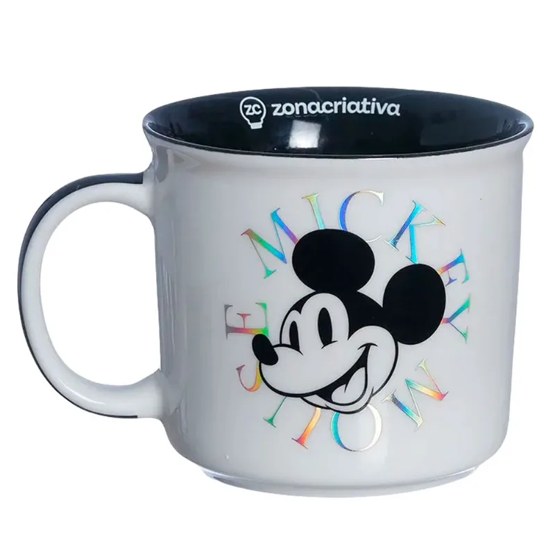 Caneca Tom Mickey Mouse 350ml em Cerâmica Zona Criativa