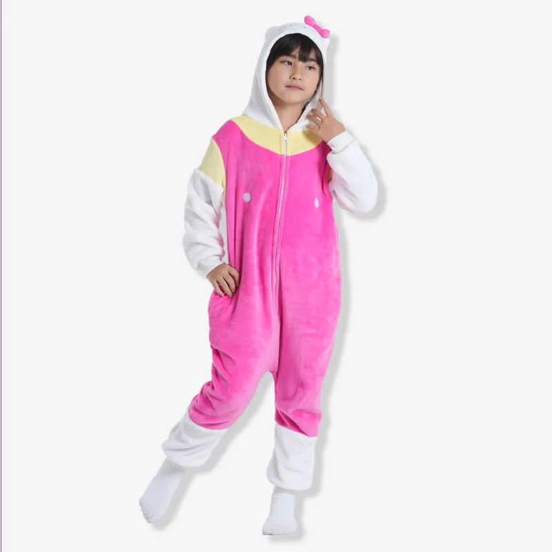 Macacão Kigurumi Infantil Hello Kitty de 9 a 10 Anos