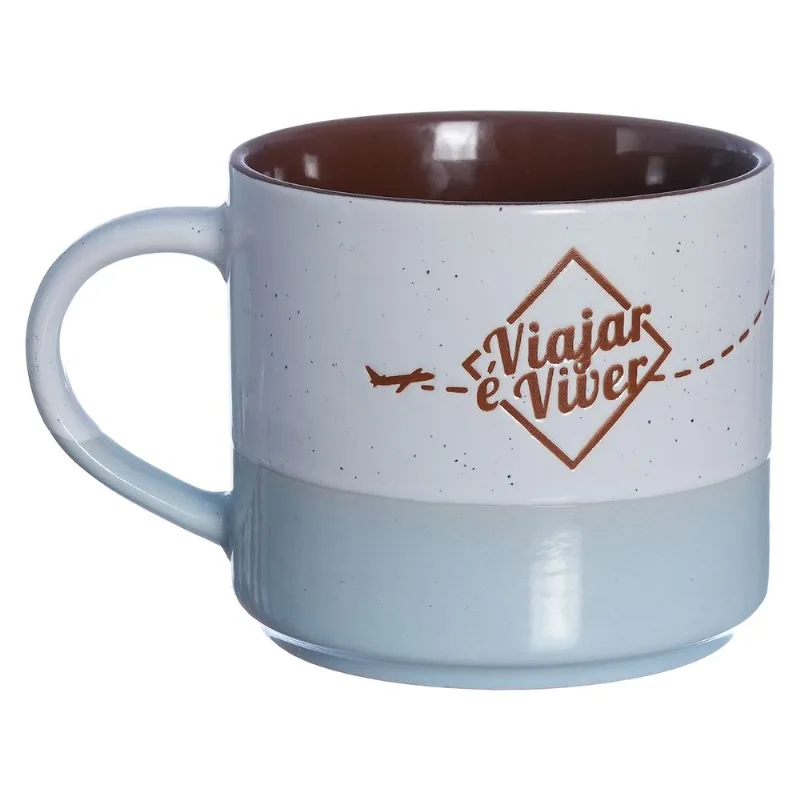Caneca Viagem 450ml em Cerâmica Zona Criativa