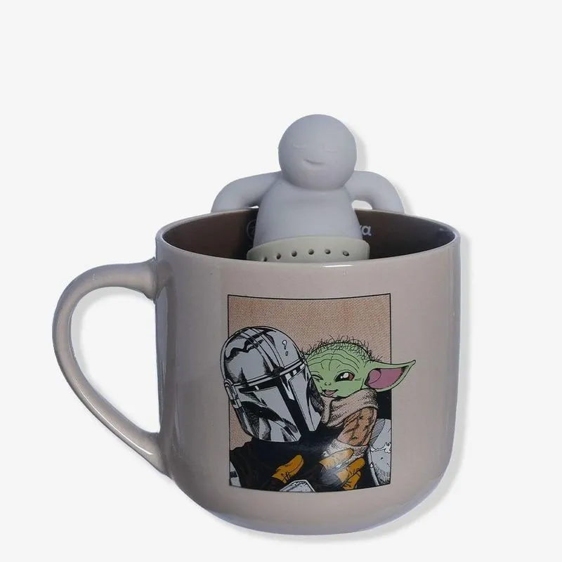 Caneca Com Infusor Baby Yoda The Mandalorian