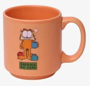 CANECA MINI TINA 100ML GARFIELD ENERGIA - Manaia Presentes