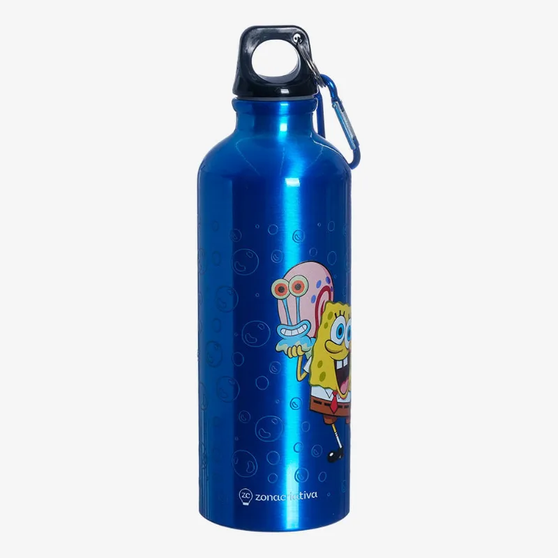 Garrafa com Mosquetão Bob Esponja