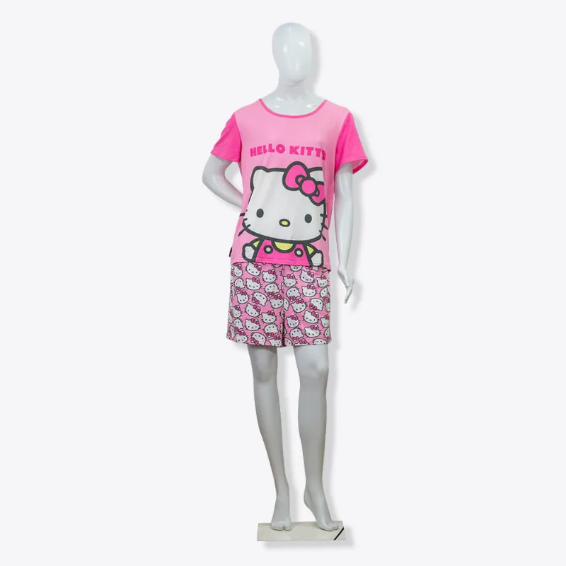 Pijama Verão Adulto Hello Kitty P