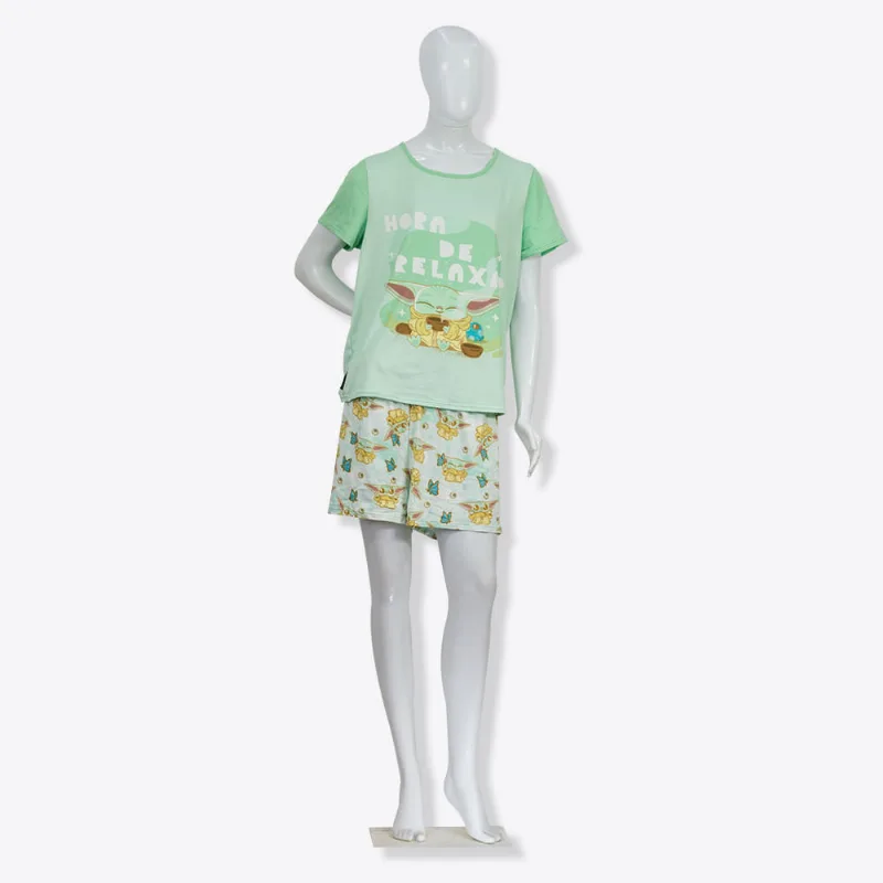 Pijama Verão Adulto The Mandalorian M