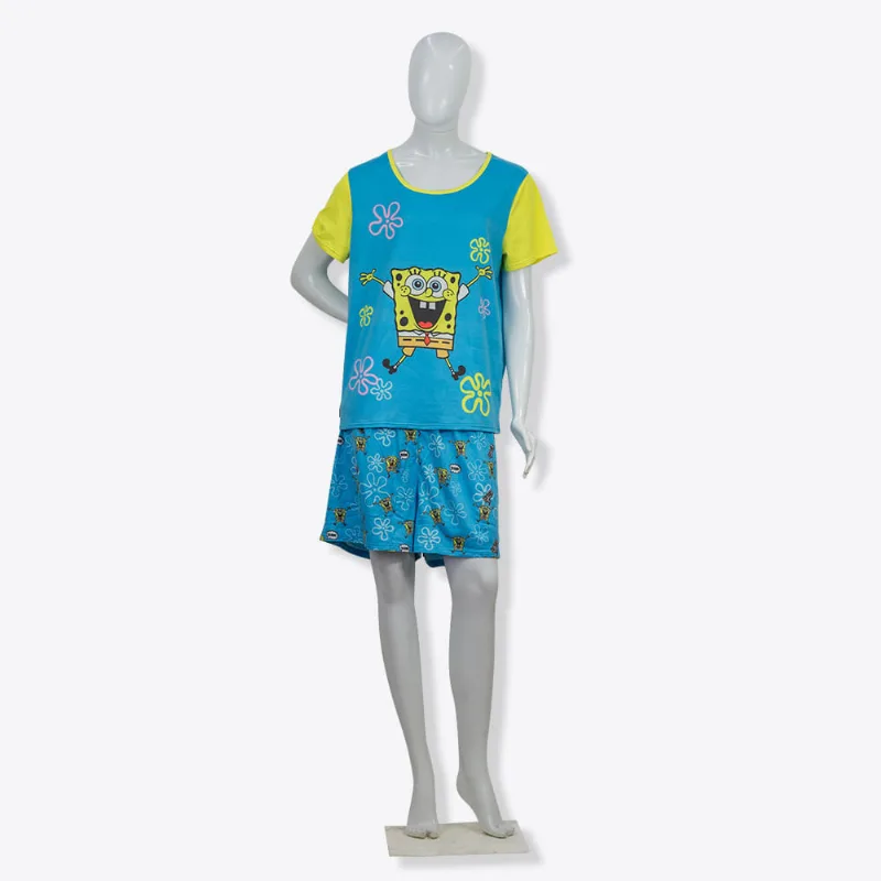 Pijama Verão Adulto Bob Esponja GG