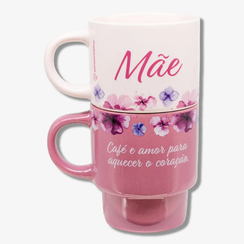 Kit Canecas Empilháveis Mãe Florence – Zonacriativa