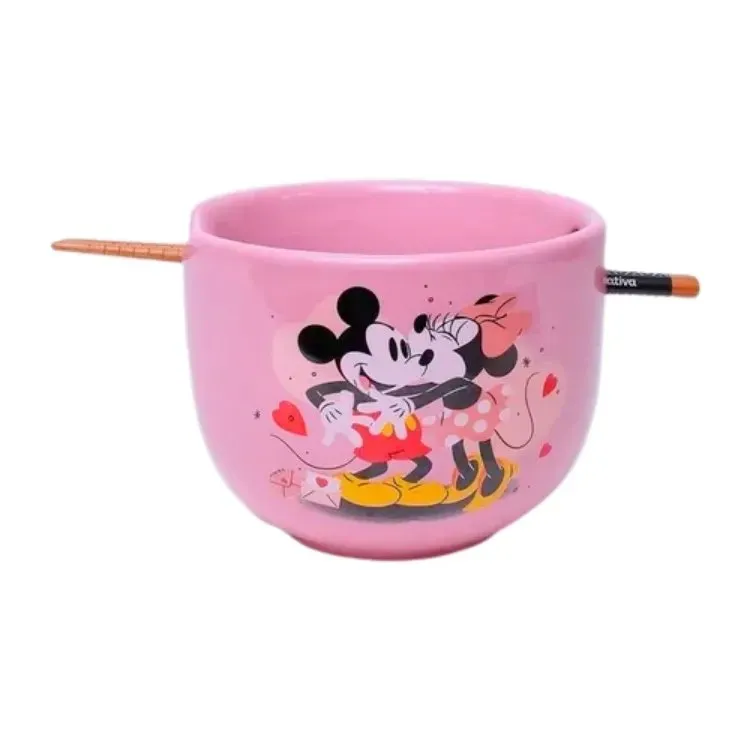 BOWL C/HASHI 500ML MICKEY E MINNIE - Manaia Presentes