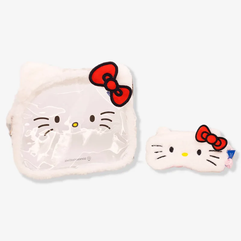 Kit Necessaire com Máscara de Dormir Hello Kitty