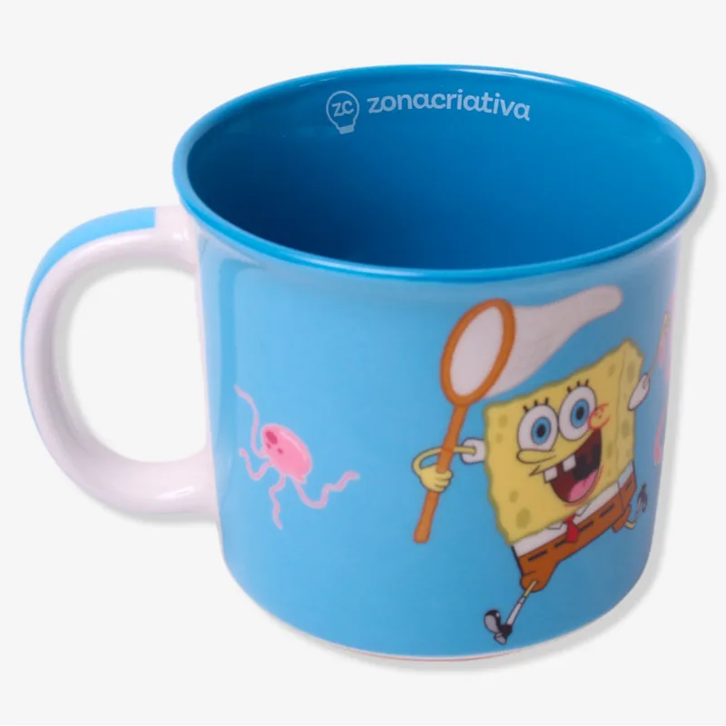 Caneca Tom Bob Esponja e Patrick