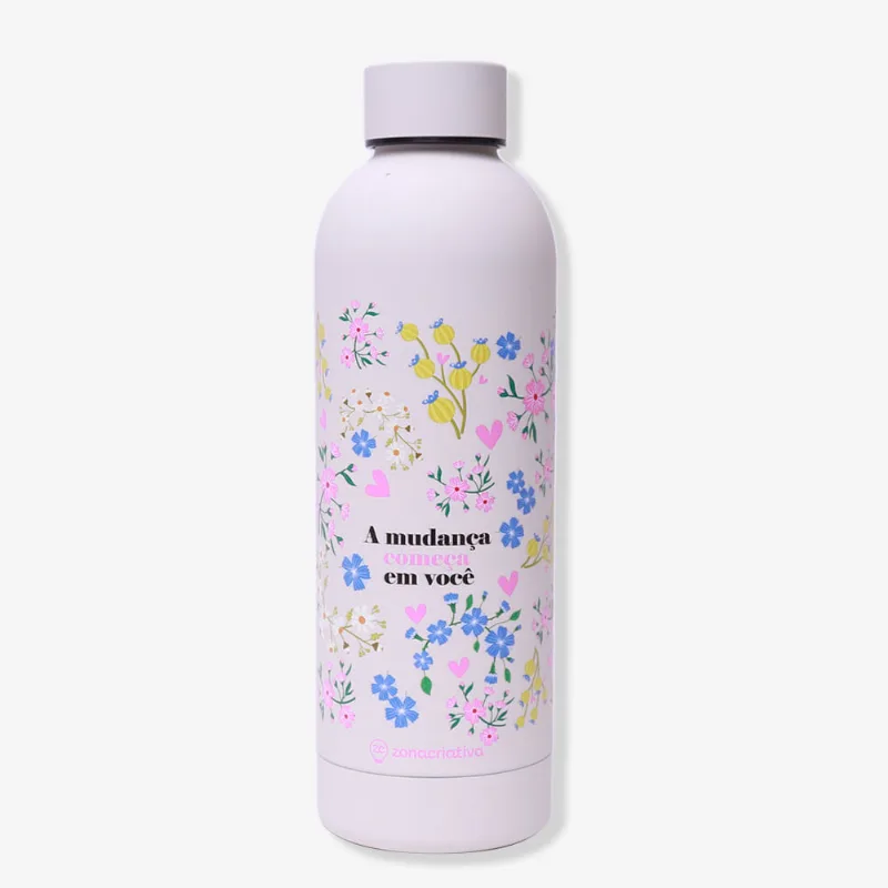 Garrafa Max Floral - Zonacriativa