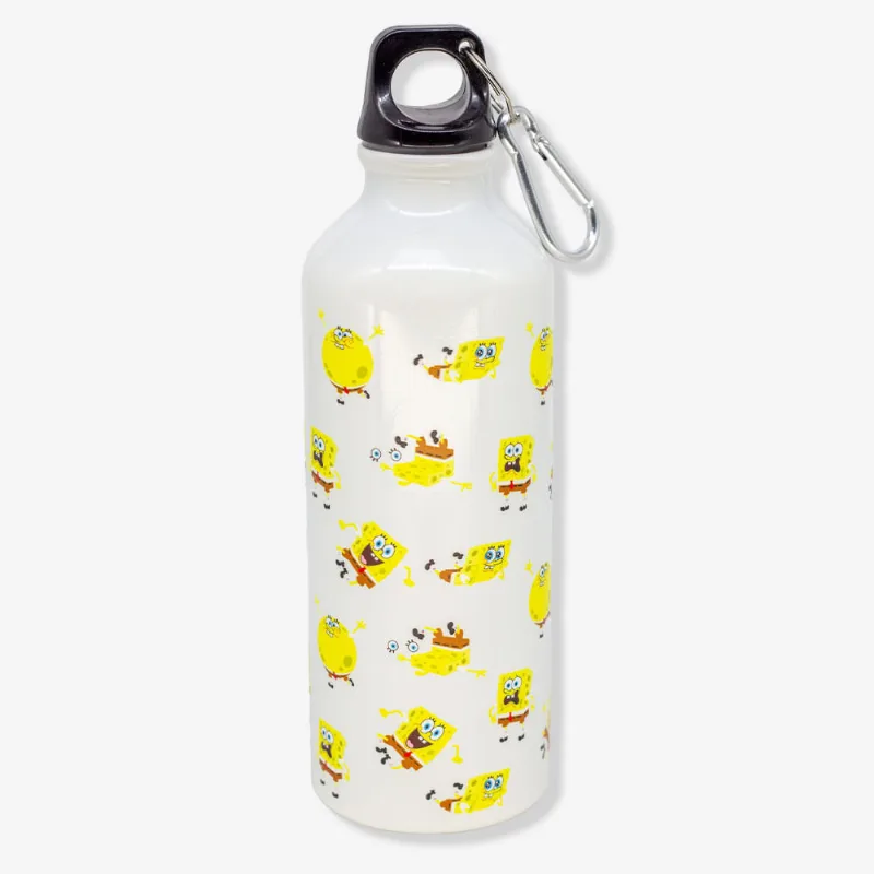 Garrafa com Mosquetão Bob Esponja