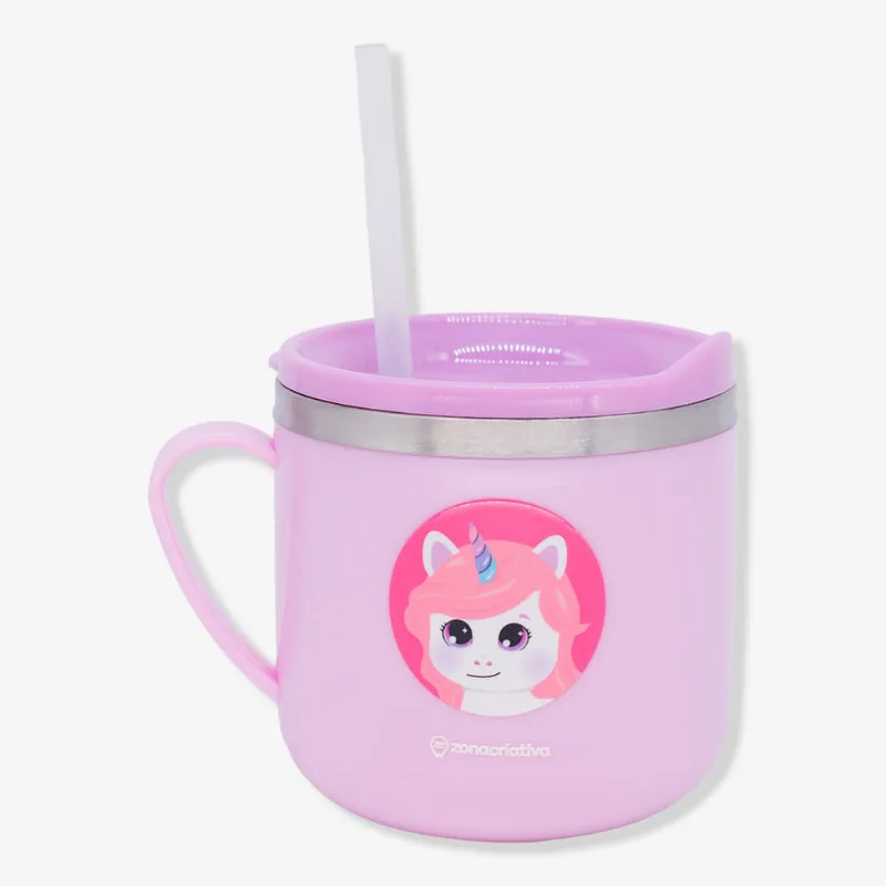 Caneca Flip Infantil Unicórnio – Zonacriativa