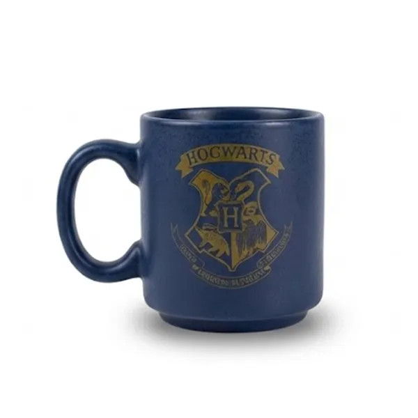 Caneca Mini Tina Brasão Hogwarts | Azul | Harry Potter