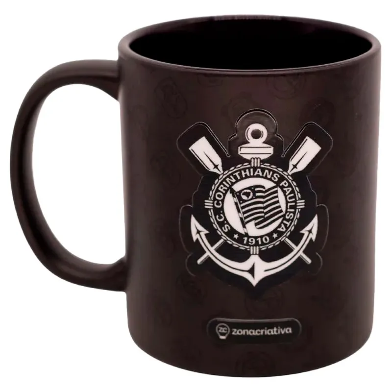 Caneca Magic Corinthians 350ml em Cerâmica Zona Criativa