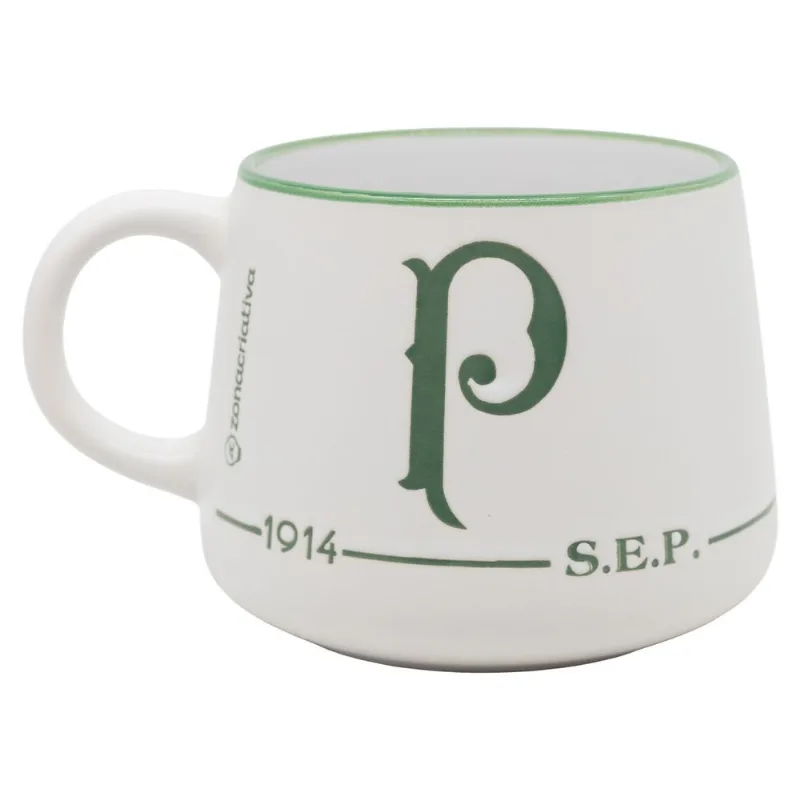 Caneca Palmeiras 500ml em Cerâmica Zona Criativa