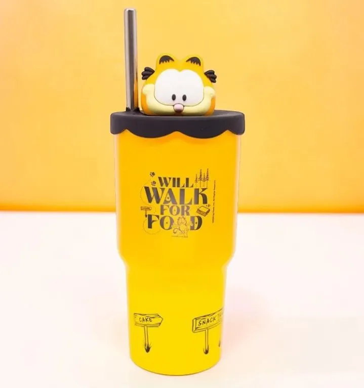 COPO TOPPER 600ML GARFIELD - Manaia Presentes