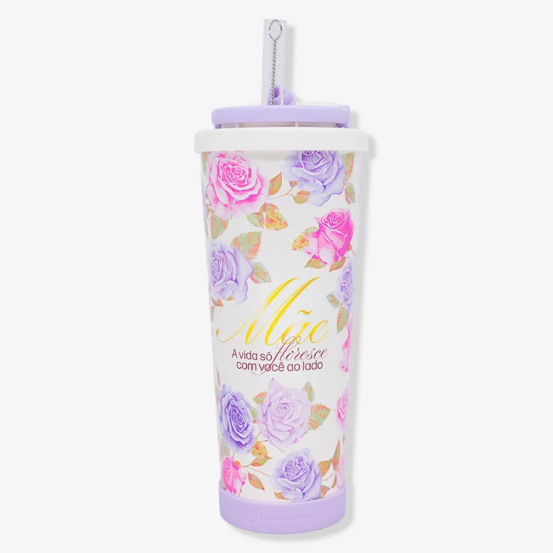 Copo Spring com Canudo Mãe Encanto - Zonacriativa