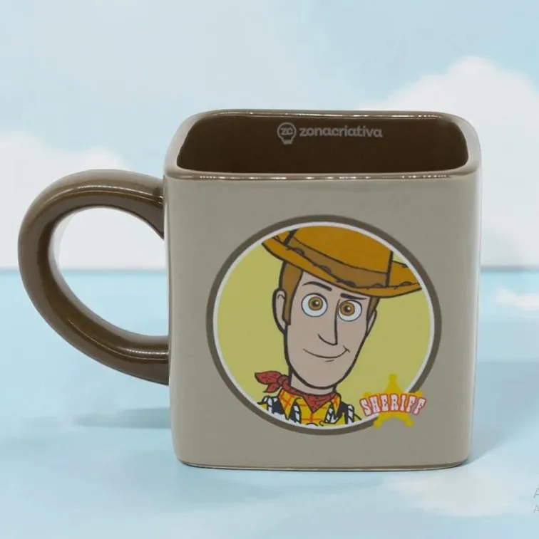 CANECA CUBO 300ML WOODY - Manaia Presentes