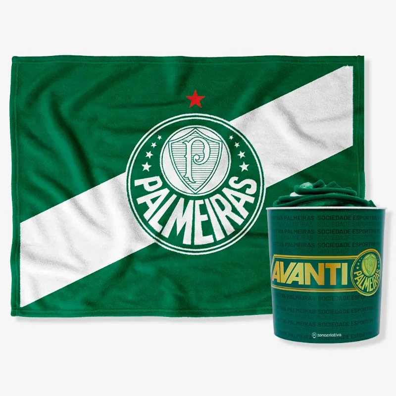 Kit Manta com Balde Palmeiras