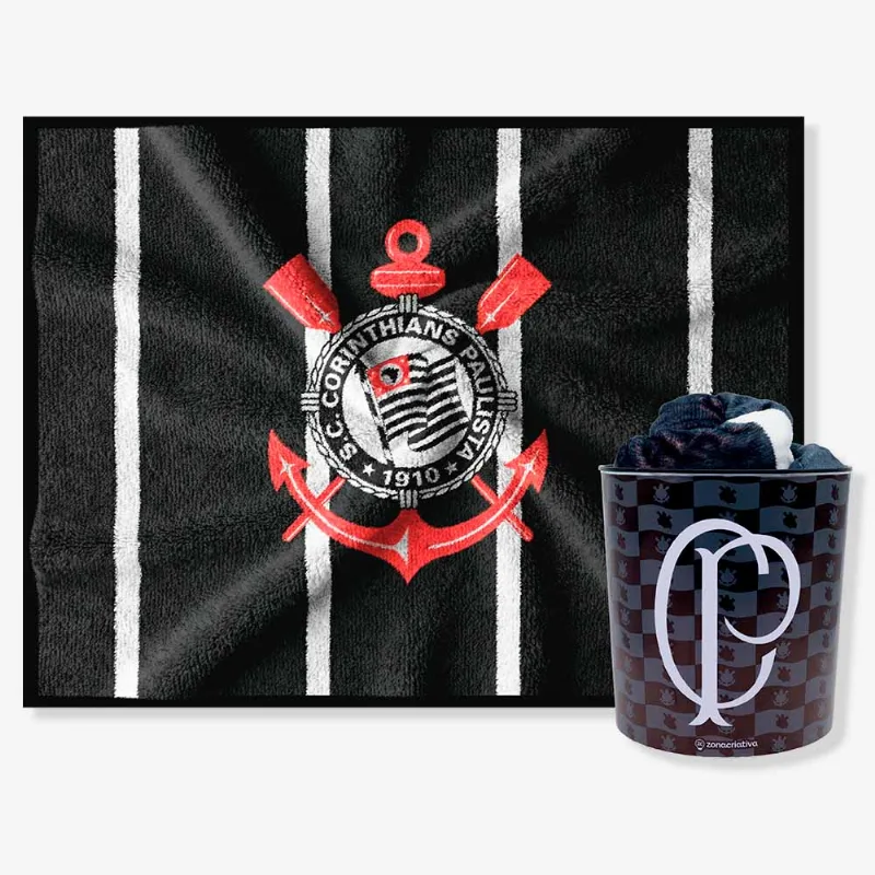 Kit Manta com Balde Corinthians