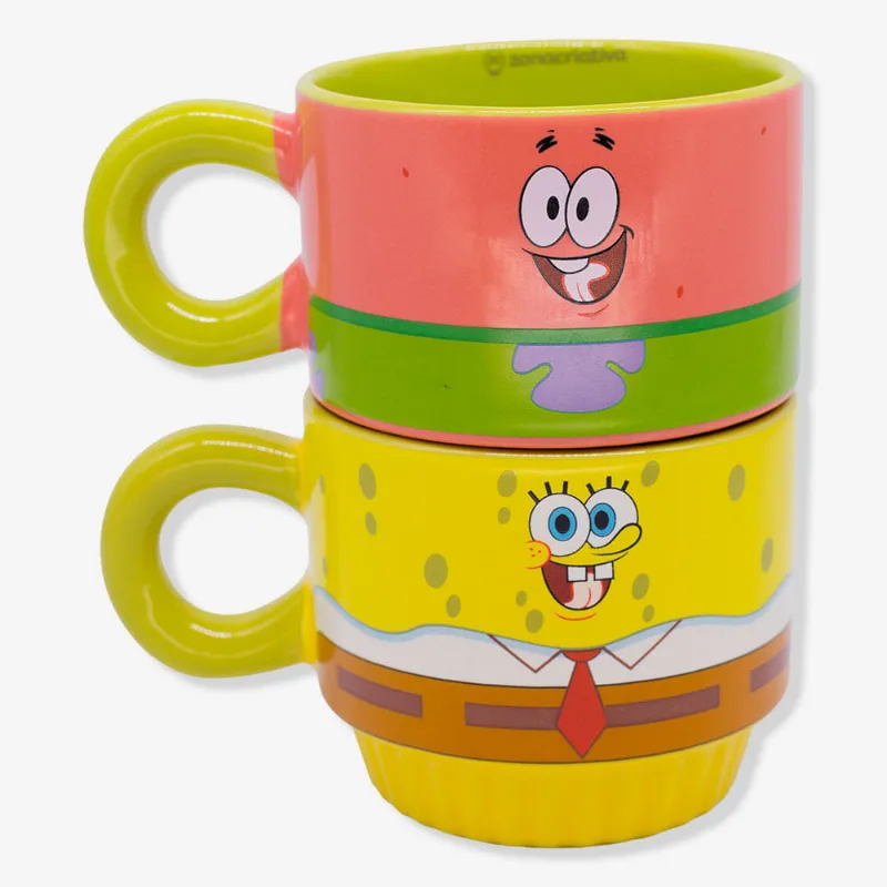 Caneca Joy Bob Esponja e Patrick