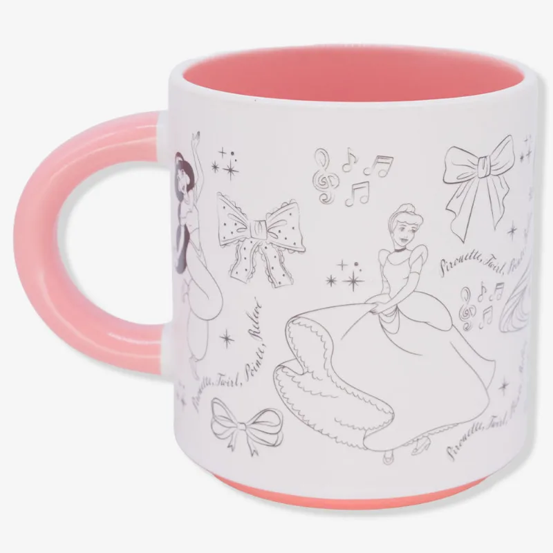 Caneca Grafite Princesas - Disney