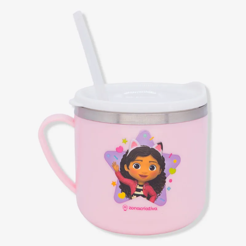 Caneca Flip Infantil A Casa Mágica da Gabby