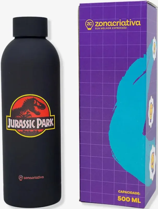 GARRAFA MAX 500ML JURASSIC PARK - Manaia Presentes